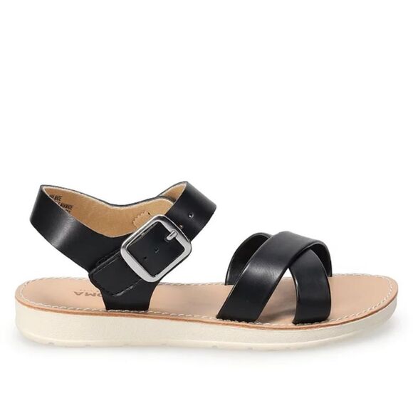 Kids Black Sandals - Picture 1 of 6
